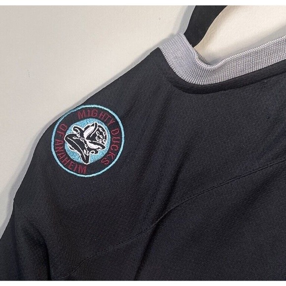 Starter Mighty Ducks of Anaheim NHL Jersey Vintage 90s Size Youth 14 Kids Hockey - Picture 9 of 16
